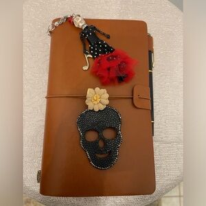 Brown Leather Day of the Dead Journal
